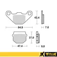 Jarrupalasarja ProX Eteen KX80 '88-96, RM80 '86-95 - Motocrosspyörien ja endurojen jarrupalat - 6438471311532 - 2