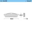 Jarrupalat Moto-Master Yamaha YZ 80-85 93-.. YZ65 18-.. - Motocrosspyörien ja endurojen jarrupalat - 6438471311402 - 2