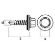 Kateruuvi 4,8x35mm sinkitty 250kpl - Kateruuvit - 6418914719712 - 2