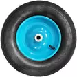 kottikärryn rengas 4.00-8 sininen metallivanne - Umpikumipyörät - 6419774005472 - 1