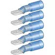 kutistelattaliitin 6,3mm 1,5-2,5mm2 5kpl sininen - Kutistesukat ja yleistarvikkeet - 6438255200762 - 1