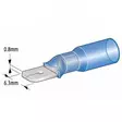 kutisteliitin, lattaliitin 1,5-2,5mm2 6,3mm sininen - Kutistesukat ja yleistarvikkeet - 6438255200762 - 2