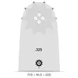 Laippa Oregon 13" 325" 1,3mm 56VL - Moottorisahan laipat - 5400182148302 - 2
