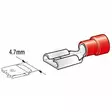 lattaliitin naaras 4,7mm 10kpl punainen - Abikot - 6438255200342 - 2