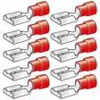 lattaliittimet 6,3mm punainen - Abikot - 6438255200342 - 1