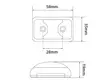 Led äärivalo keltainen 58x35x19mm - Peräkärryn äärivalot ja polttimot - 9335962002962 - 4