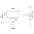 Lisävalo bullboy proline led 12 30 mittakuva - Työvalot - 6438255498022 - 4