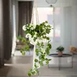Valkoinen pelargonia riippuva - Tekokasvit ja tekokukat - 6410413293182 - 2