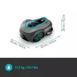 Gardena robottiruohonleikkuri ilman rajakaapelia - Ruohonleikkurit ja robottileikkurit - 4066407025202 - 9