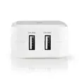 valkoinen usb-laturi seinään 2-osainen - Puhelimen laturit - 5412810267552 - 2