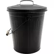 sinkkiämpäri sangalla 17 litraa mattamusta - Sinkkiämpärit - 6438168112282 - 1