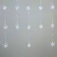 Värikäs lumihiutale valoverho - Valosarjat ja valonauhat - 8721037582612 - 2