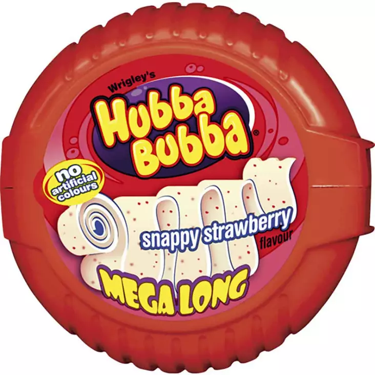 Hubba bubba mega long strawberry purkka - Pastillit ja purukumit - 4009900381352 - 1