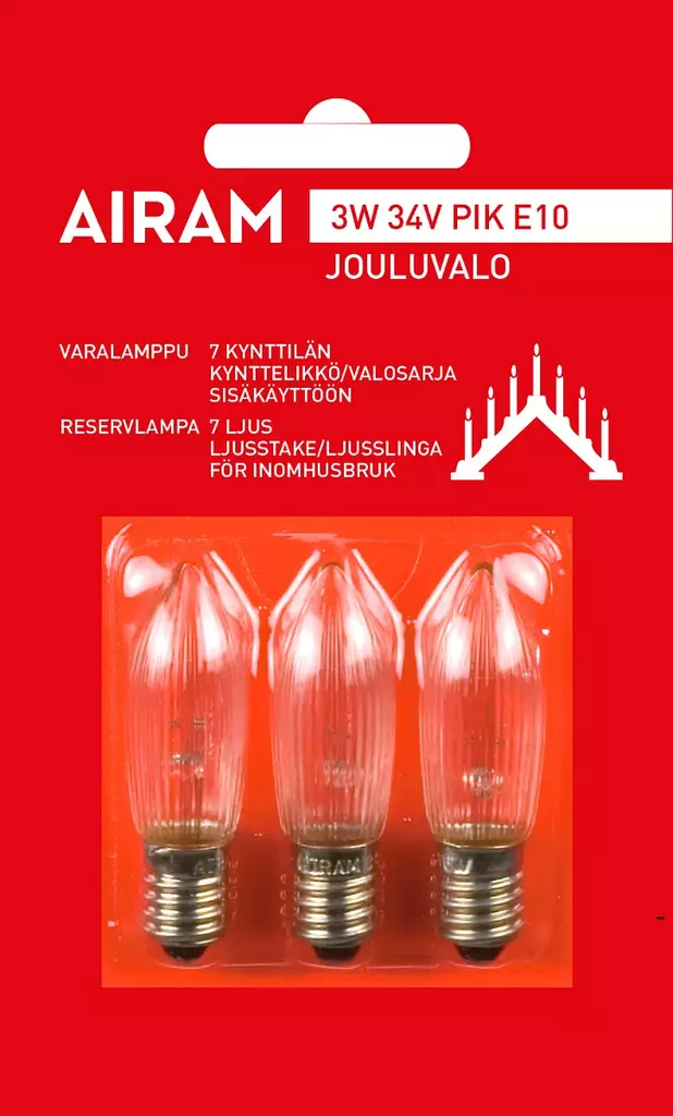Varalamppu kynttelikköön - Varalamput - 6435200000972 - 6