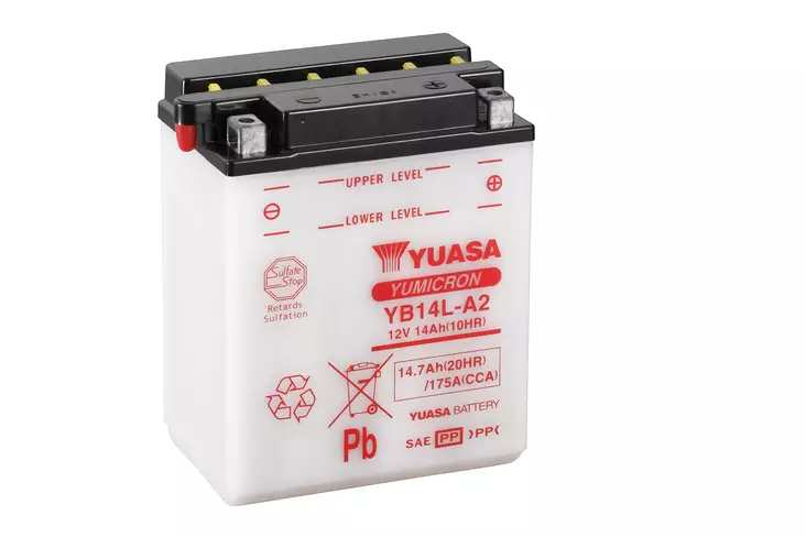 Akku Yuasa YB14L-A2 12V 14Ah - Pienkoneakut 10-30Ah - 6438471275872 - 2
