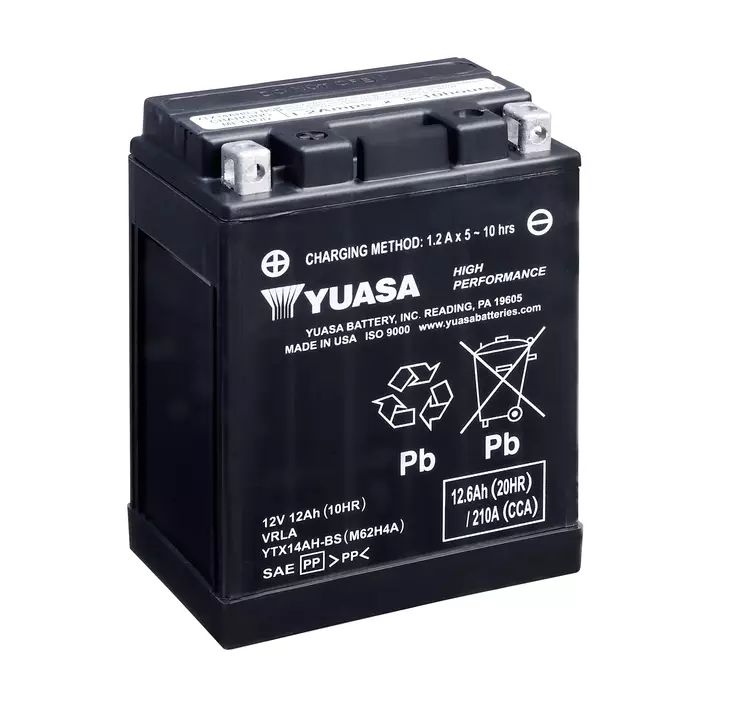 Akku Yuasa YTX14AH-BS (cp) - Pienkoneakut 10-30Ah - 048493621142 - 2