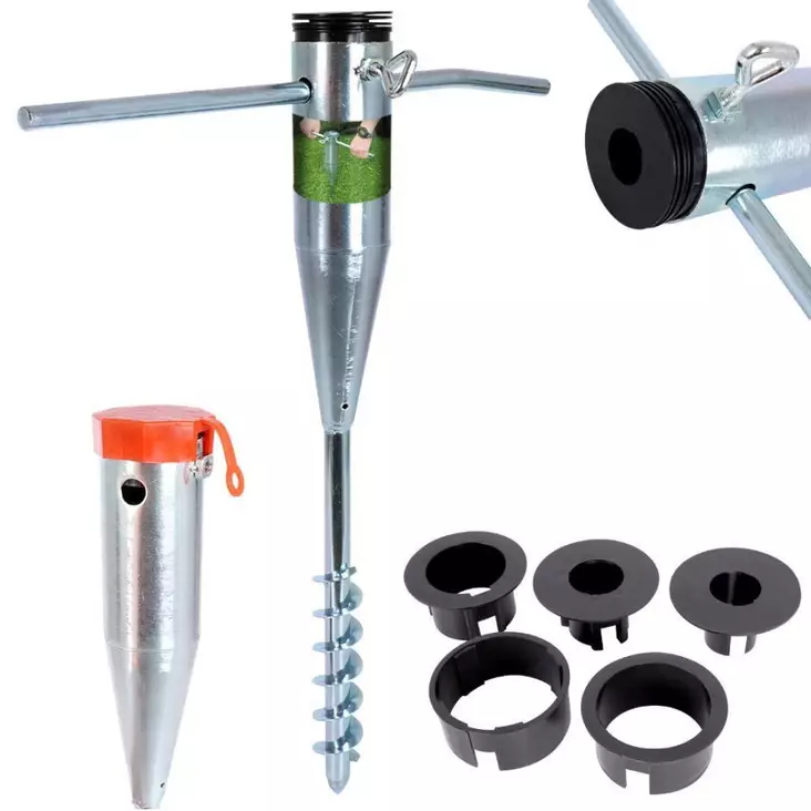 Kiinnitysankkuri maahan - Aurinkovarjot ja varjonjalat - 8718158055552 - 1