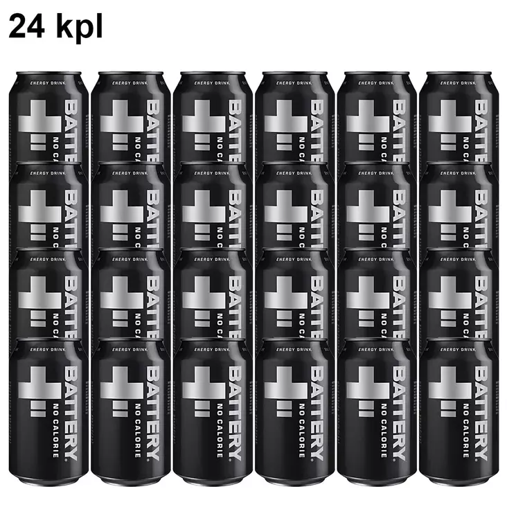 Battery energy Drink no calorie 24 kpl sokeriton - Energiajuomat - 6415600537742 - 1