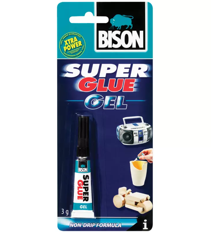 Bison 3g super glue gel - Pikaliimat - 8710439113562 - 1