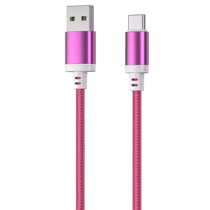 Punottu latauskaapeli usb c - HDMI-, USB- ja datakaapelit - 6430076524102 - 1