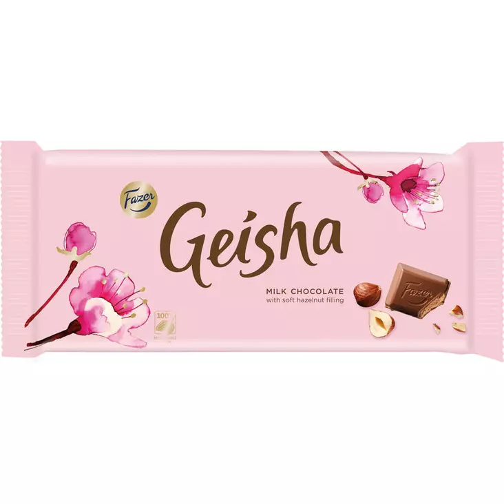 geisha suklaalevy 121g - Suklaalevyt ja konvehdit - 6416453015562 - 1