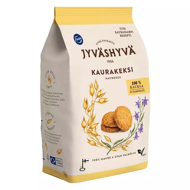 jyväshyvä kaurakeksi fazer - Keksit ja naposteltavat - 6416453073432 - 1