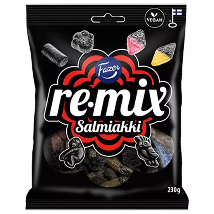 fazer remix salmiakki - Karkkipussit  - 6416453041912 - 1