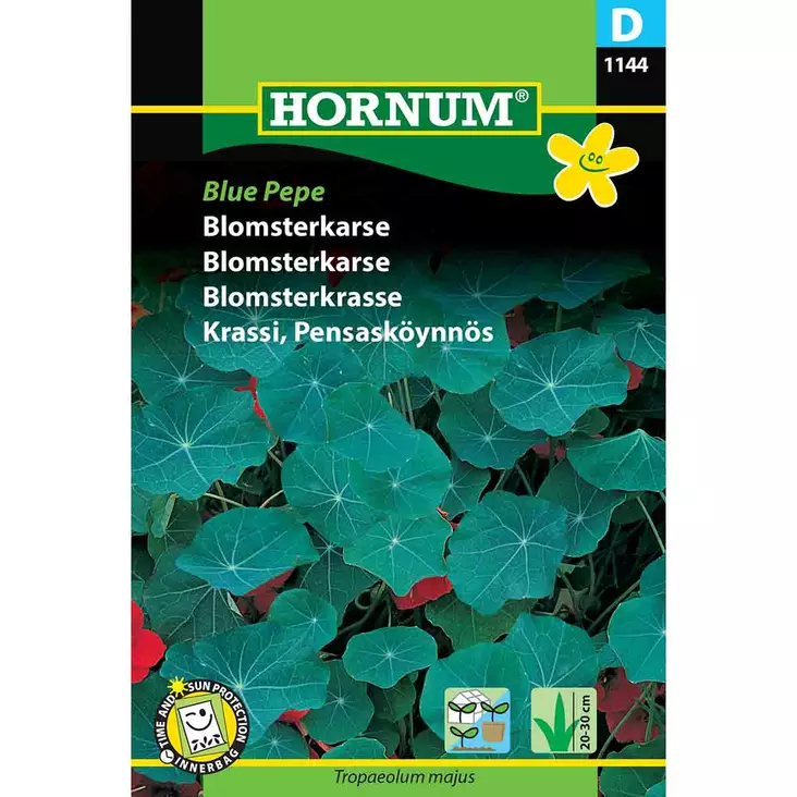 Hornum pensasköynnöskrassi blue pepe siemenpussi - Siemenet - 5708787011442 - 1