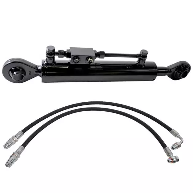 Hydraulinen työntövarsi 60 550 ja letkusarja 900 mm - Työkonepeilit ja yleisosat - 6438471343342 - 1