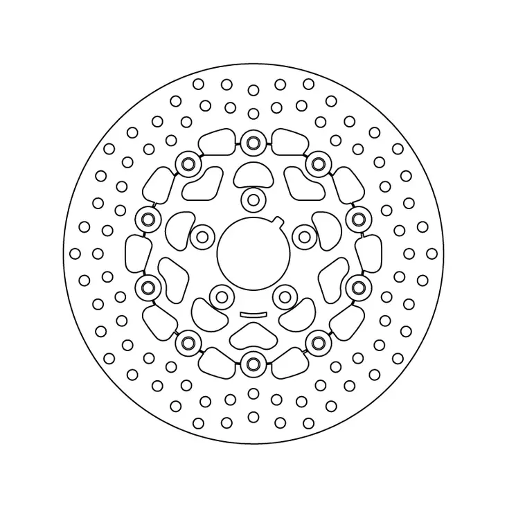 Jarrulevy Brembo Serie Oro kelluva - Moottoripyörän jarrulevyt - 8020584622322 - 2