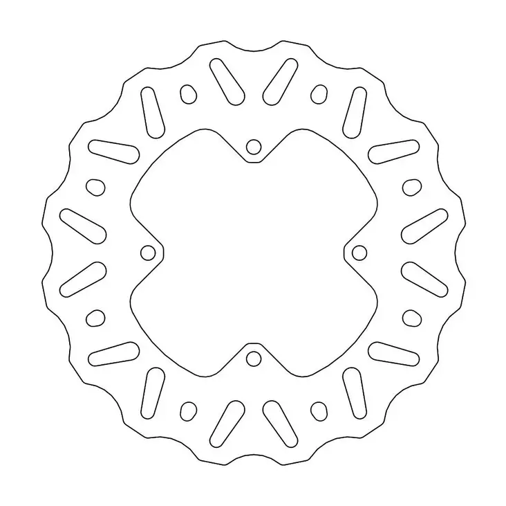 Jarrulevy CR85/CRF150 taakse Nitro - Moottoripyörän jarrulevyt - 8790497002282 - 2