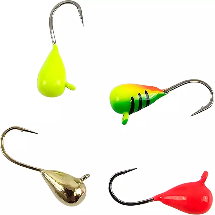 Jasu morri 4 mm lajitelma neljän morrin pakkauksessa - Pilkkimorrit, pilkkivärikoukut ja koukut - 6430079385472 - 1