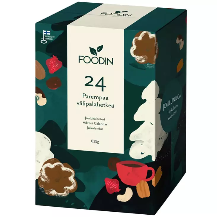 Foodin joulukalenteri 24 parempaa välipalahetkeä - Herkut ja juomat - 6430048231922 - 1
