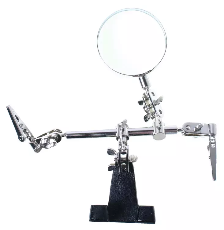 Juotosteline 62 mm suurennuslasilla - Juotoskolvit - 6417196717652 - 1