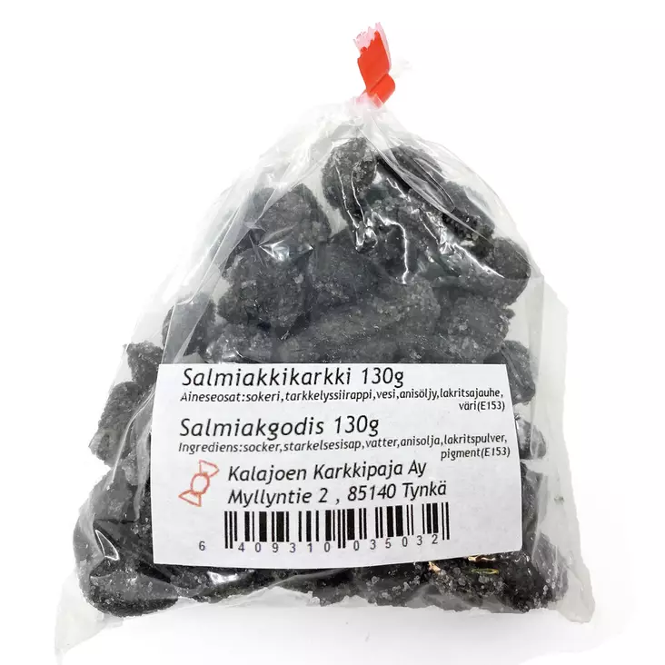 Salmiakkikarkki kalajoen karkkipaja - Karkkipussit - 6409310035032 - 1