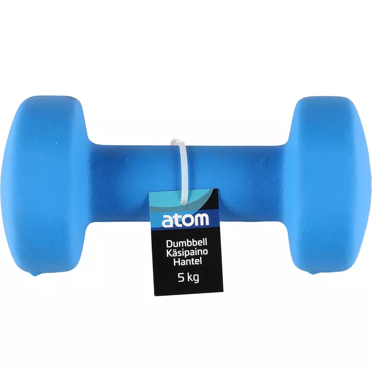 käsipaino atom 5kg sininen - Kuntoiluvälineet - 6410413058712 - 1