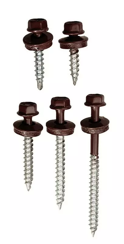 Kateruuvi sinkitty maalattu ruskea - Kateruuvit - 6416562100982 - 2