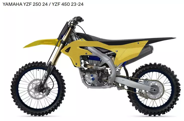 Katesarja UFO 6-osaa YZ250F 24-.. YZ450F 23-.. kulta/musta - Motocrosspyörien katesarjat - 8052135505952 - 1