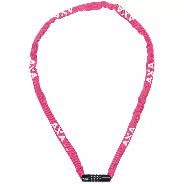 Ketjulukko koodilla axa rigid 120cm pinkki - Polkupyörän lukot ja soittokellot - 8713249347042 - 1