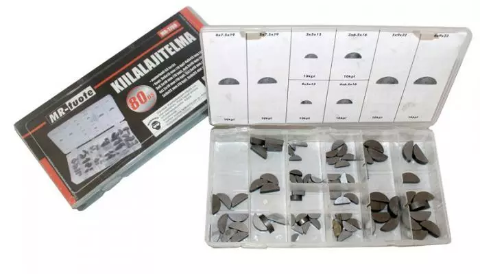 Kiilalajitelma 80-os. A3 teräs 3-6mm ura - Mönkijän moottorin osat - 6430032156682 - 1