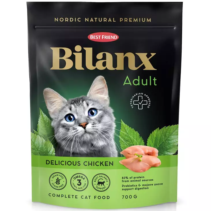 Best friend bilanx kana aikuisten kuivaruoka 700 g - Kissan kuivaruoka - 5700551211812 - 1