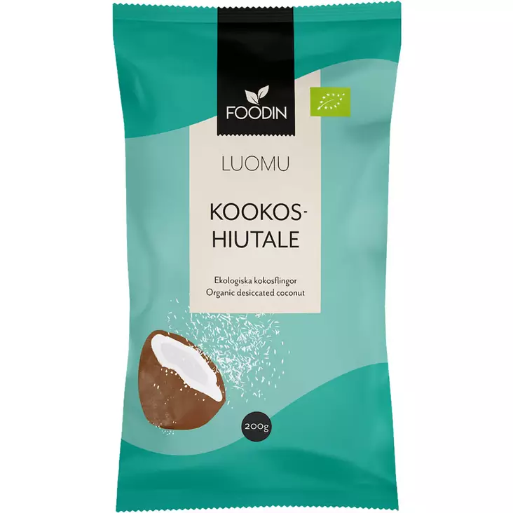 Foodin luomu kookoshiutale 200 g - Pähkinät, siemenet ja levitteet - 6430055219722 - 1