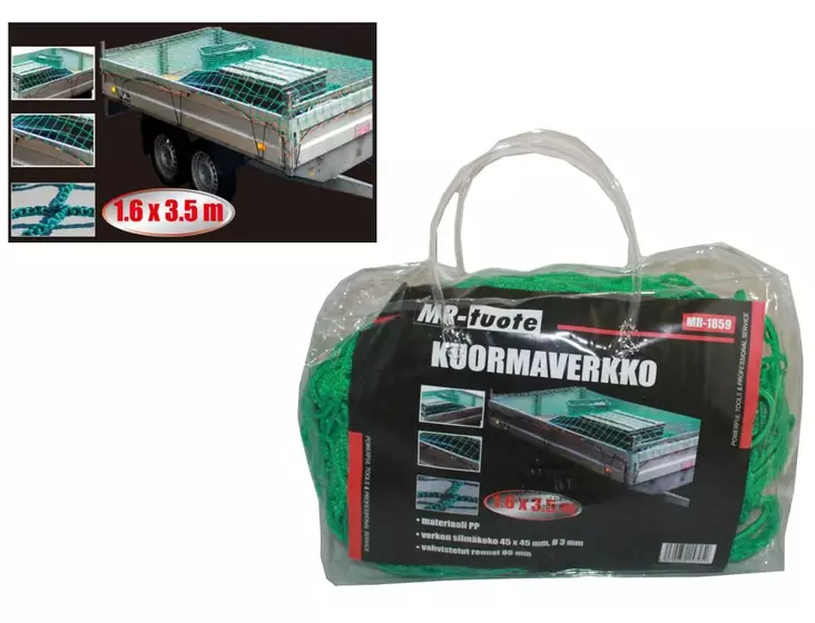 Kuormaverkko peräkärryyn 1,6m x 3,5m - Peräkärryn lavapeitteet - 6430032157252 - 1