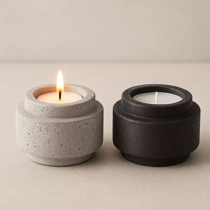 Sementtinen kynttilänjalka - Kynttilänjalat ja tuikkukipot - 8721037059862 - 1