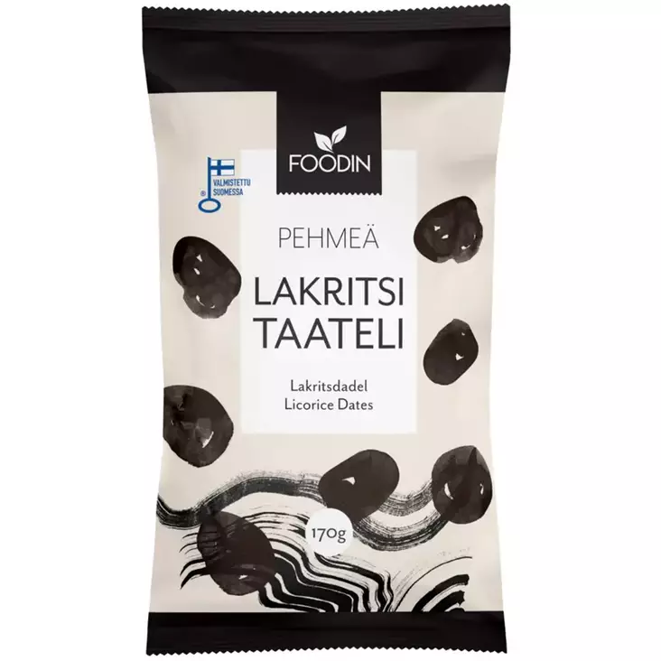 Foodin pehmeä lakritsitaateli 170g - Taatelit - 6430048231632 - 1