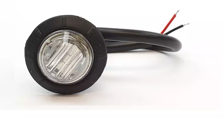 Led äärivalo valkoinen 28mm 12-24V Revol Point Ip65 täyssuojattu - Äärivalot ja sumuvalot - 6438471009972 - 1