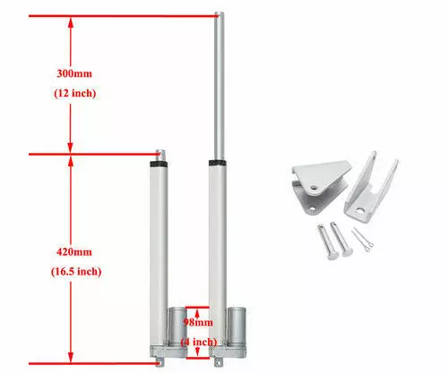 Lineaarimoottori 1500N 300mm - Sähkövaihtomoottorit ja varaosat - 6419774001542 - 1
