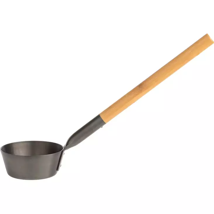 löylykauha alumiinia terva bambuvarsi - Saunakiulut, kauhat ja kiuaskivet - 6410412157652 - 1