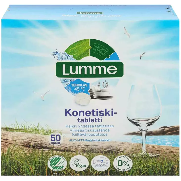 Lumme konetiskitabletti 50 kpl - Astianpesuaineet - 6412203102292 - 1