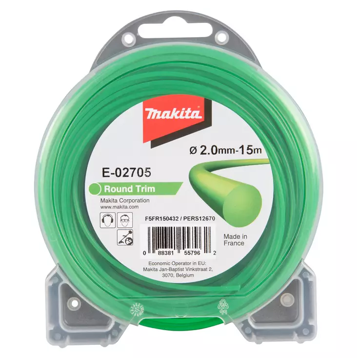Raivaussaha pyöreä siima 2 mm 15 m - Trimmerin siimat ja siimapäät - 088381557962 - 1
